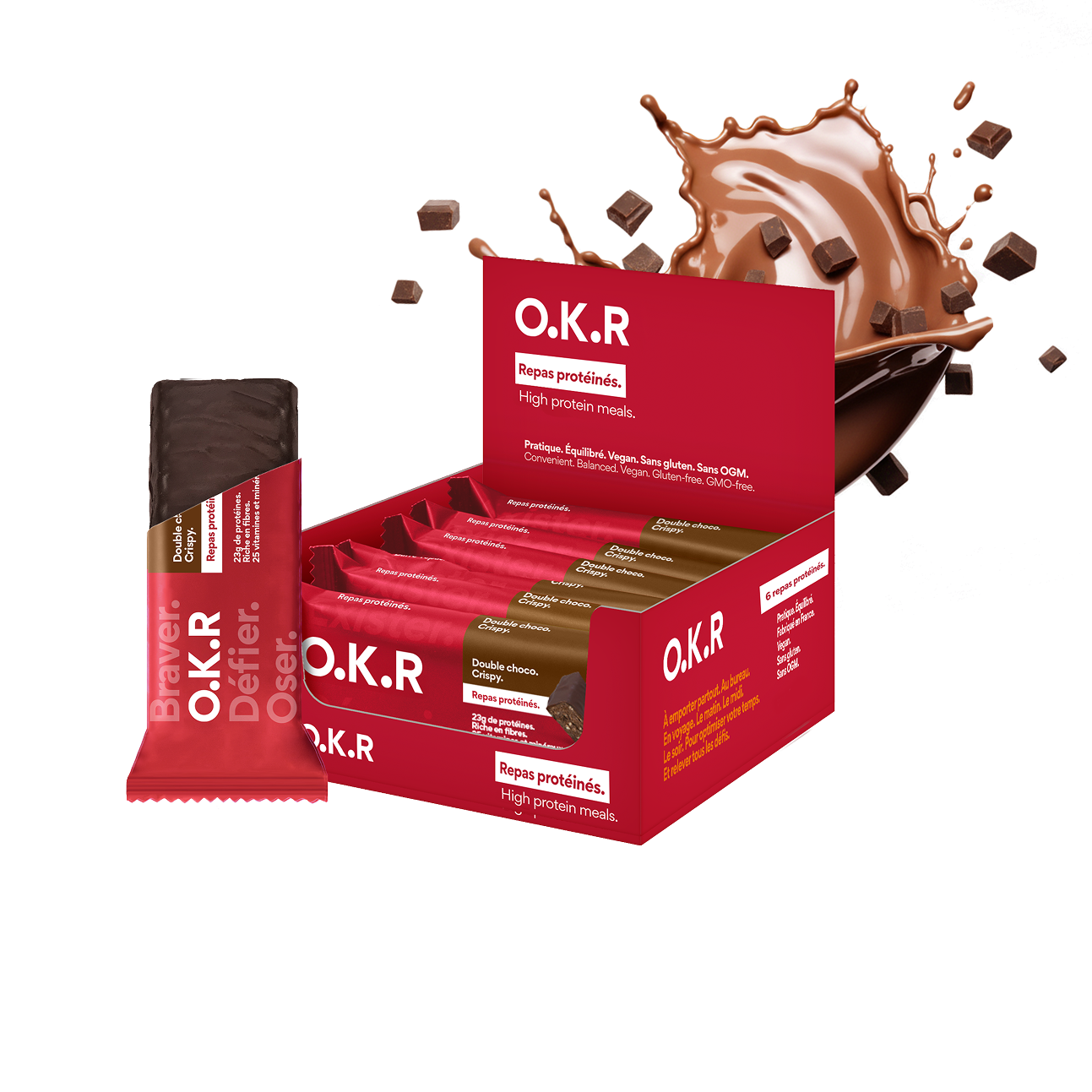 Barre-repas O.K.R Double Choco Crispy